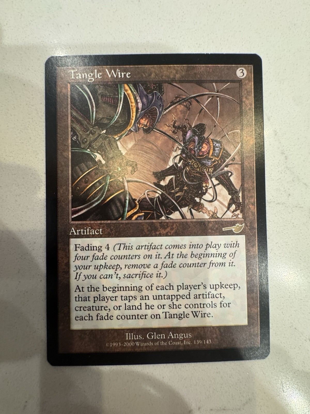 MTG Tangle Wire Nemesis 139/143 Glen Angus Art NM Old School