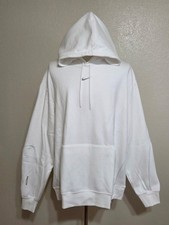 Nike Drake NOCTA Center Swoosh Collab Pullover Hoodie White Sz 2XL