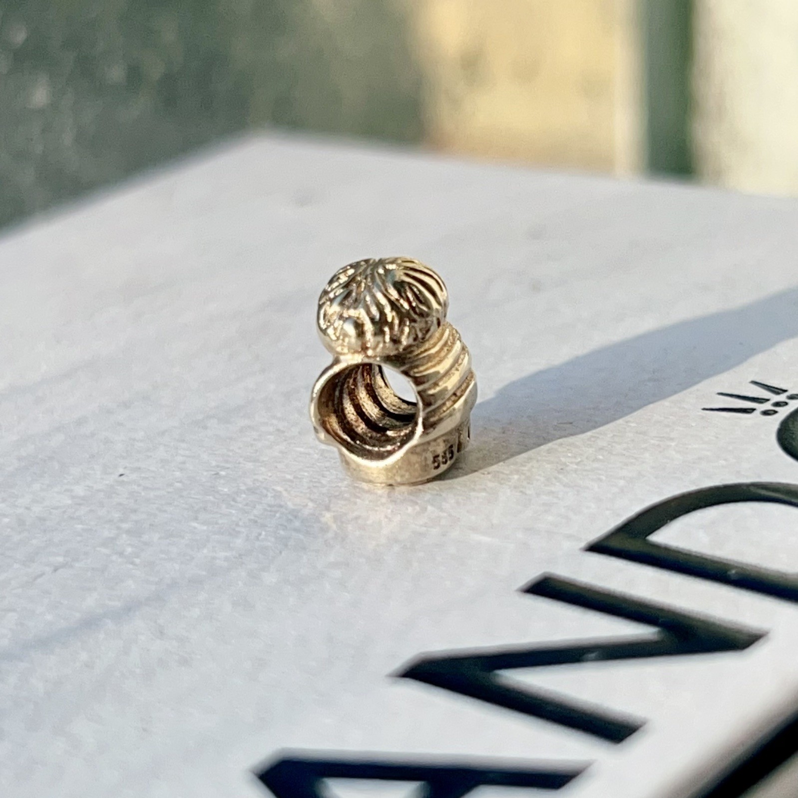 Authentic genuine retired Pandora solid 14k gold … - image 4