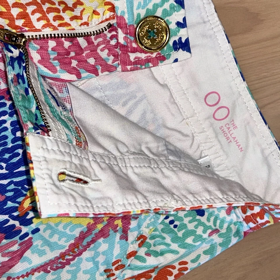 "Pantalones cortos Lilly Pulitzer Callahan coral 4,5"" entrepierna para mujer 00" Foto 3 de 4