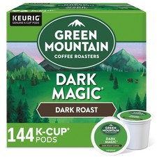 Green Mountain Coffee Dark Magic, Keurig K-Cup Pod, Dark Roast, 144 Count