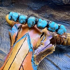 925 Sterling Silver Turquoise Cuff Bracelet – Southwestern 