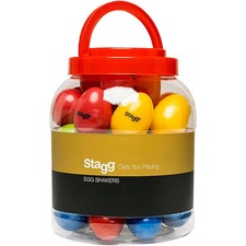 Stagg Plastic 40Piece Multicolor Egg Shakers