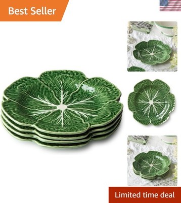 Le Jardin Cabbage 3D DINNER PLATES, SET OF FOUR -11