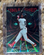2025 Panini Donruss - Unleashed Leo De Vries #4 Green Laser (RC)