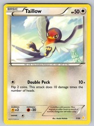 Taillow 7/30 XY Trainer Kit Pikachu Libre Suicune Common