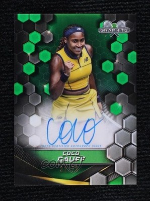 2024 Topps Graphite Signatures Green Refractor 32/75 Coco Gauff #GS-CGF Auto 9et