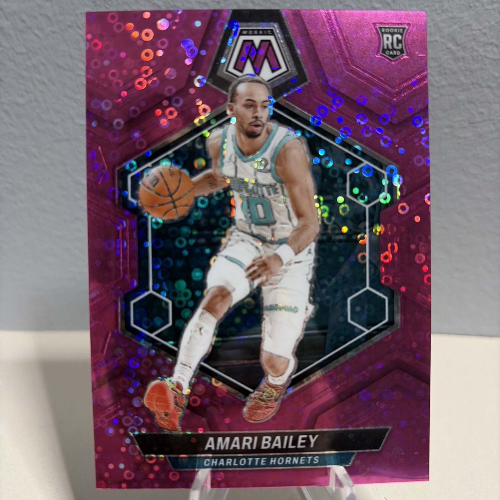 2023 Panini Mosaic Rookies Fast Break Pink Prizm /20 Amari Bailey #231 Rookie RC