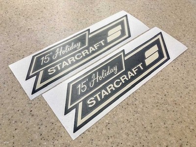 Starcraft Super Holiday 15 Fishing Boat Decals 2-Pak FREE SHIP + Free Fish Decal