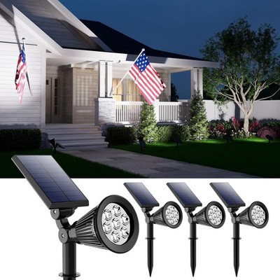 LED Solar Spot Light Outdoor Waterproof Landscape Spotlight Garden Security Lamp