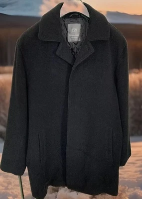 Herren Mantel schwarz 80% Wolle gr.46 von C&A - Bild 1 von 4