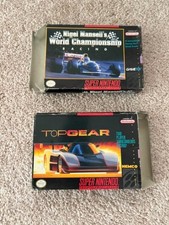 1992 Super Nintendo Games: Top Gear & Nigel Mansell's World Championship