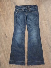 True Religion Vintage Womens 28 Low Rise Bootcut Jeans 100% Cotton USA Made Y2K
