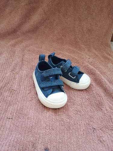 Scarpe Converse All Star blu denim taglia bambino 4C usate in ottime condizioni