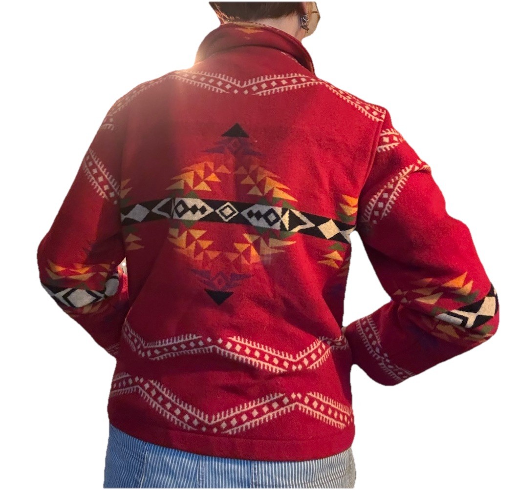 Pendleton Southwestern Pattern Red Multicolor Ful… - image 2
