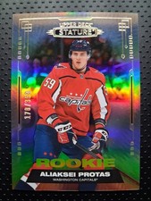 2021-22 Upper Deck Stature Rookie #154 Aliaksei Protas 178/399 Rookie Card. rookie card picture