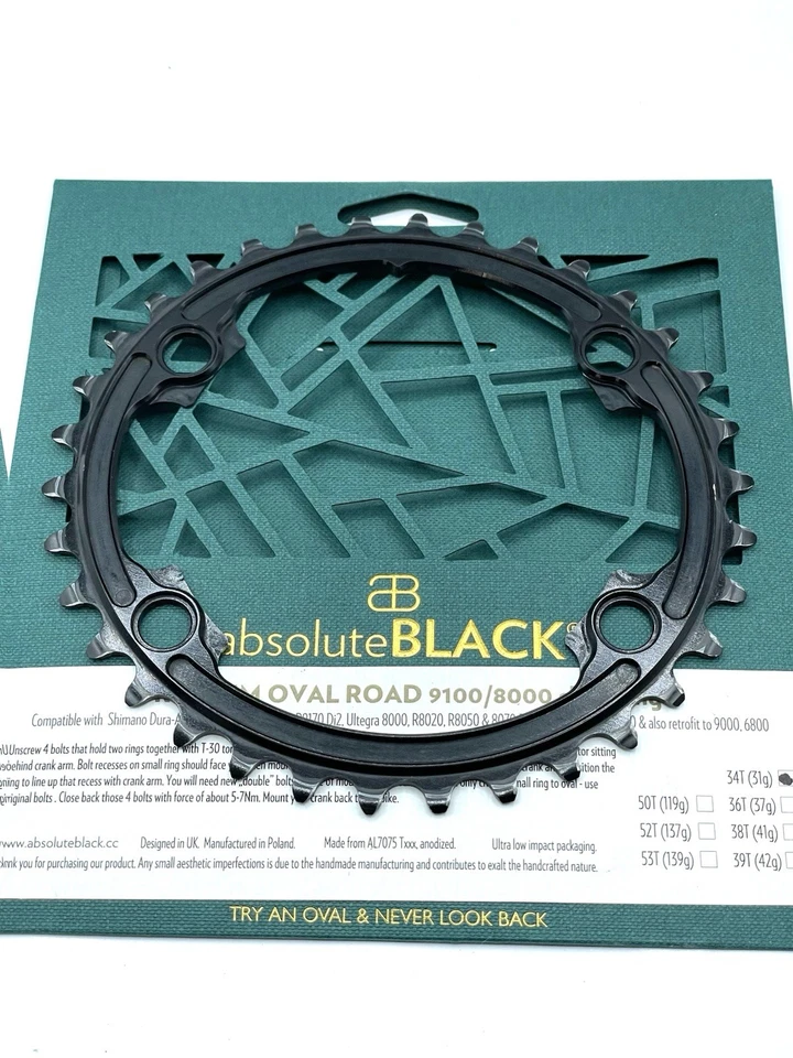 Corrente de estrada Absolute Black Premium OVAL para Shimano 8000/9100 - Imagem 4 de 4