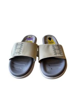 Under Armour Unisex Mercenary Slide Sandals 3025851 100 White Gray Sz M13/W14.5