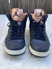 Size 10 - Nike Air Jordan V 5 Retro Bronze Obsidian Blue Copper Shoes Sneakers