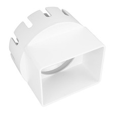 PVC Rain Gutter To Drain Pipe Adapter For Outdoor Wall Square ^^