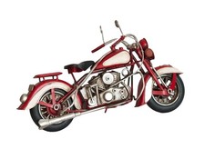 Deko Motorrad Metall Bike Rad Chopper Antik Retro Stil Skulptur Objekt
