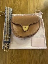 Coccinelle Leather Medium Crossbody Bag Tan. With  dust bag Excellent Condition 