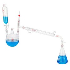 Lab Glassware: Atmospheric Stirring Distillation Set - 500-2000ml Capacity