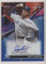 2021 Topps Finest Blue Refractor 38/150 Deivi Garcia #FA-DG Auto ni4