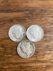 3 Junk Silver Dimes 90 %