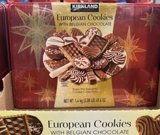 Kirkland Signature European Cookies Belgian Chocolate Assortment Biscuit 49.4 Oz