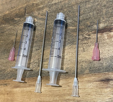 2 x 5ml PVA BAG SYRINGES for GOOs, GLUGS, LIQUIDS & OILS - CARP FISHING