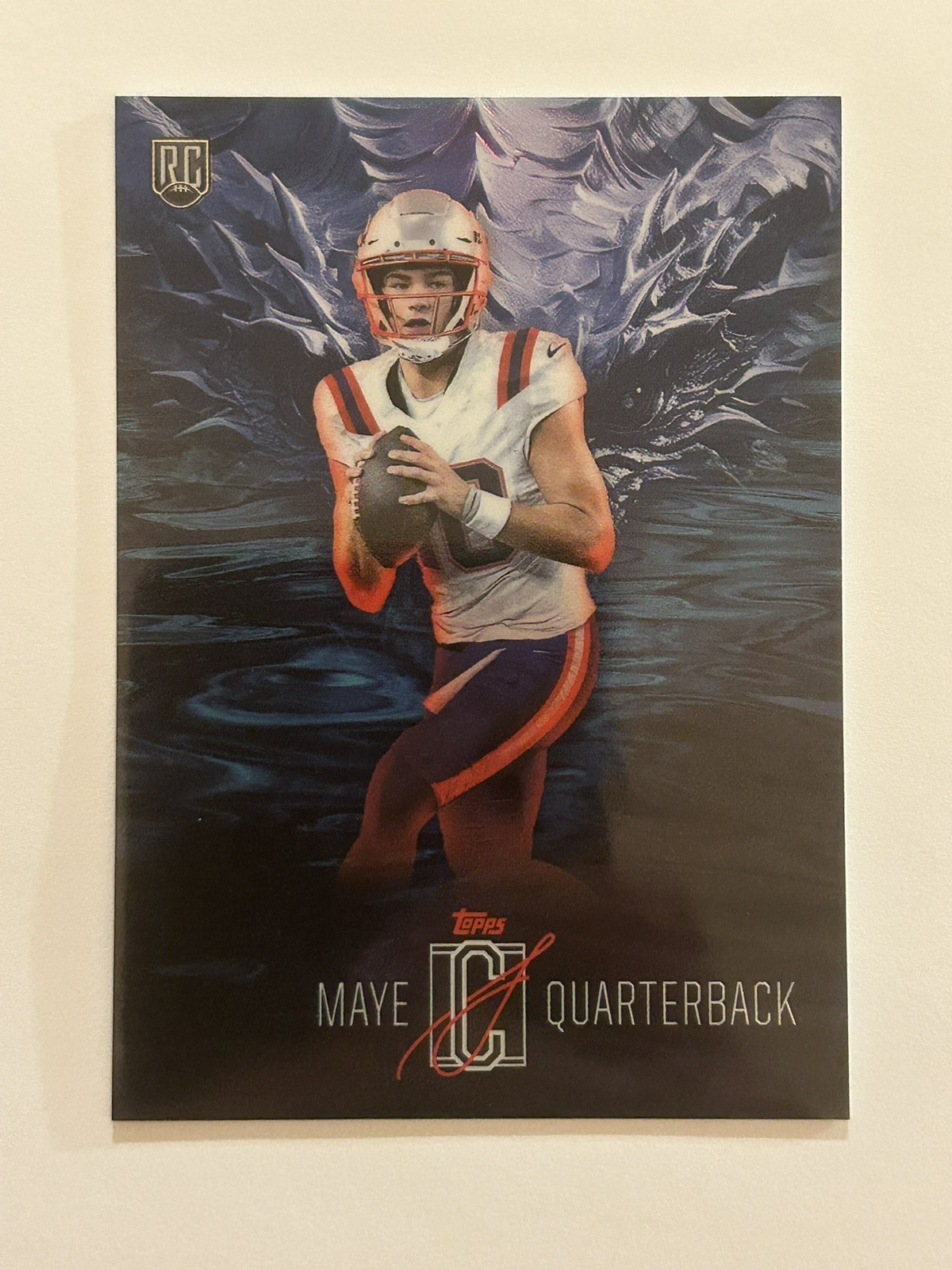 2024 Topps Signature Class Football Drake Maye #L-3 RC Rookie Leviathans
