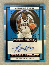Jermaine O’Neal Auto 2024-25 Panini Obsidian ELECTRIC ETCH BLUE #'d /30