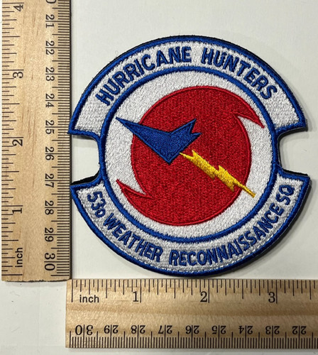 US AIR FORCE PATCH: 53rd Weather Reconnaissance Squadron WC-130 Hurricane Hunter