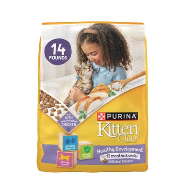 Kitten Chow Healthy Development Indoor Dry Kitten Food Chicken 14 lb Bag