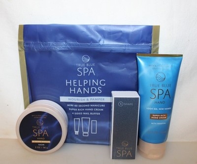 BBW True Blue Spa Helping Hands 60 Second Manicure, Hand Cream & Nail Buffer