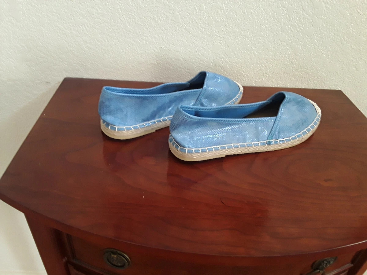 Seven 7 women s flat shoes espadrille man made shimmery snake