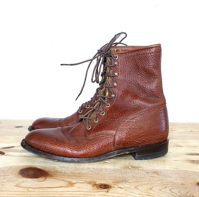 justin roper lace up work boots