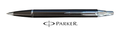 Parker Im Gunmetal Chrome Trim Ballpoint Pen New In Box