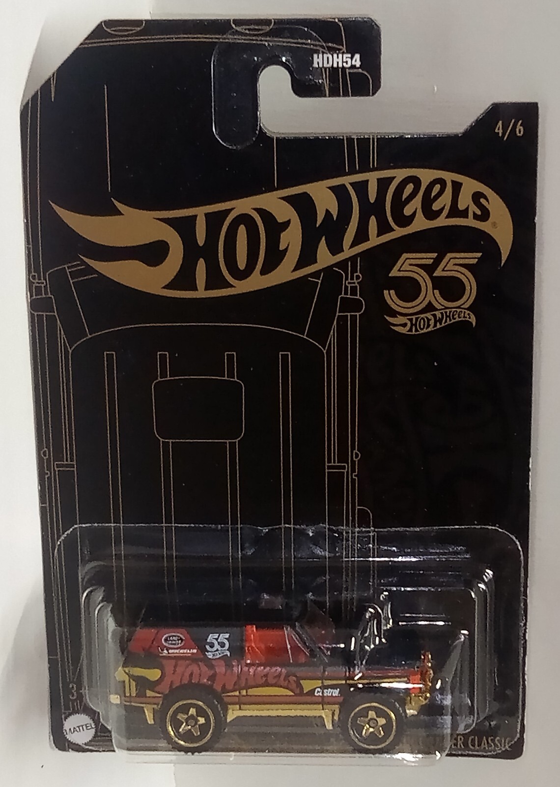 55th Anniversary Hot Wheels Set #HDH54 Range Rover Classic 4/6 HLJ99