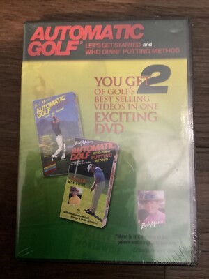 Bob Mann - Automatic Golf Let s Get Started & Who Dinni Putting (DVD) Brand New