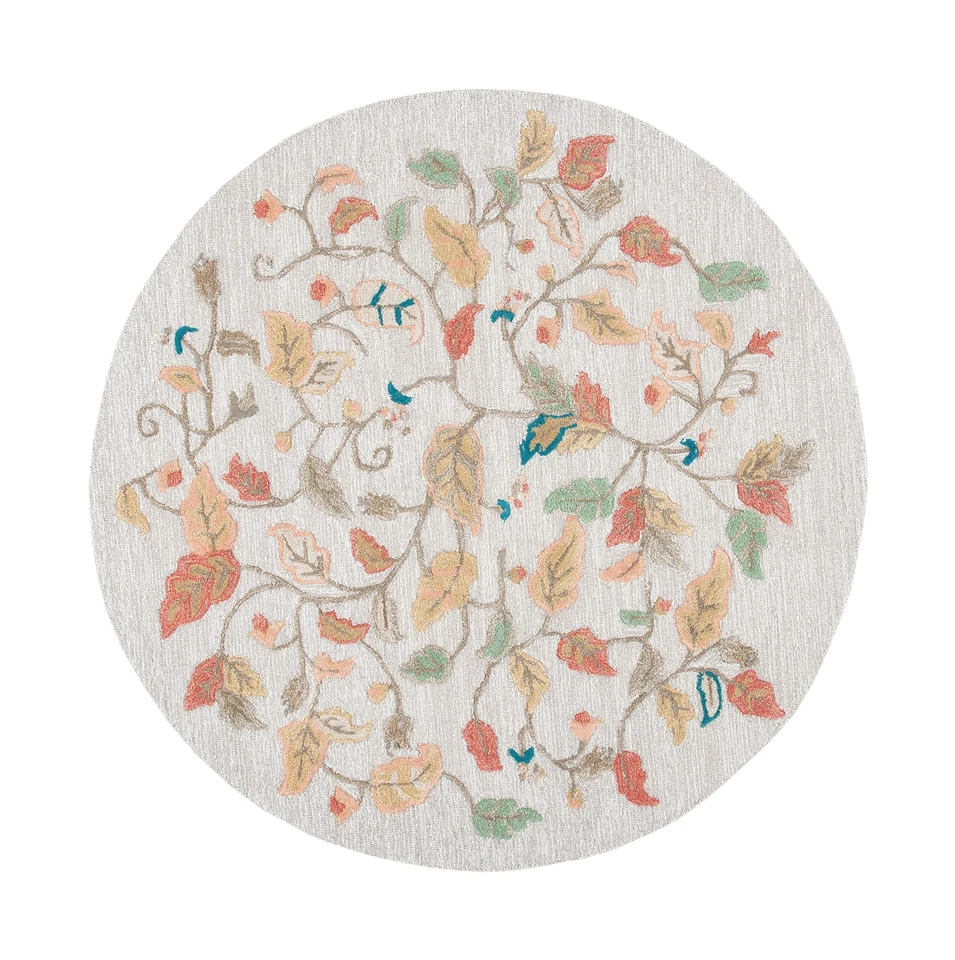 6-футовая круглая красная хурма ручной работы MARTHA STEWART x SAFAVIEH MSR3611A Autumn Woo... - Изображение 2 из 3