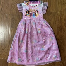 Disney Princess Pink Fantasy Gown Dress Belle Cinderella Snow White Girls Sz 3 T