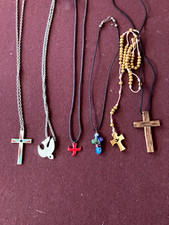 Six religious symbol necklaces