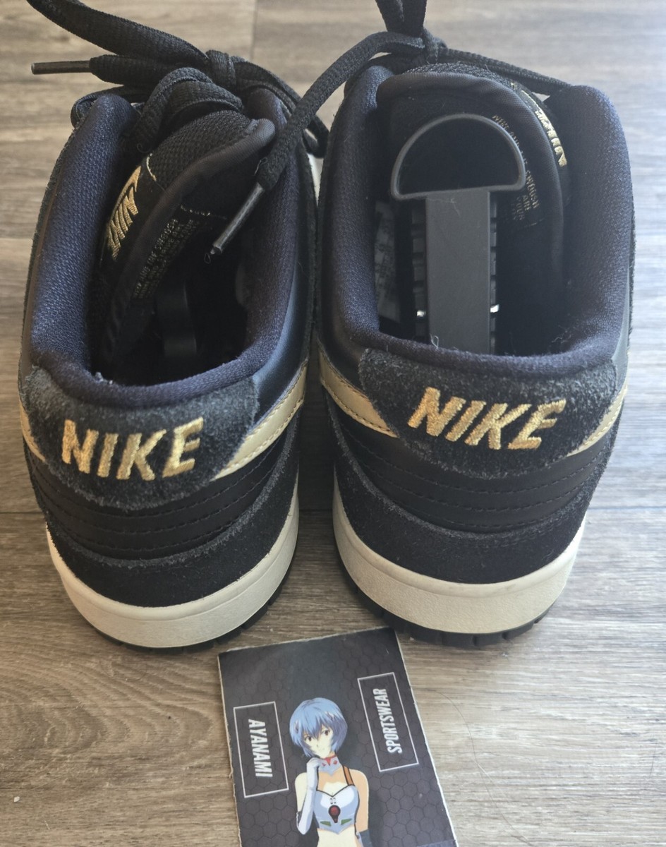 Nike SB Dunk Low Pro Black/Metallic Gold Takashi Size 9.5