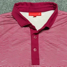 Redvanly Polo Shirt Mens M Pink Geometric Performance Broken Sound Golf Club FL