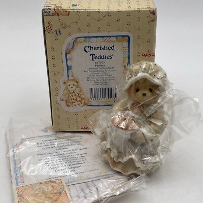 Cherished Teddies Enseco Patience 1994 Prisilla Hillman Happiness 617105 NOS