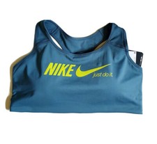 NIKE dri-fit Womens Padded Sports Bra Plus size 1X 2X 3X Green Neon