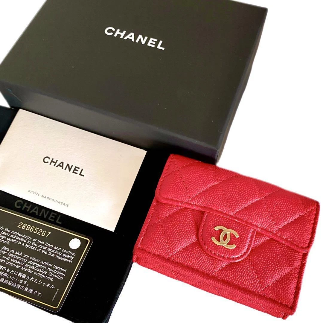 Promotional discounts chanel long wallet red new