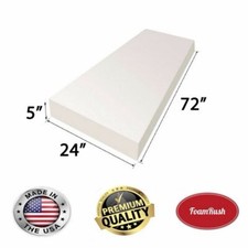 FoamRush 5"x24"x72" High Density Upholstery Foam Cushion Made in USA 
